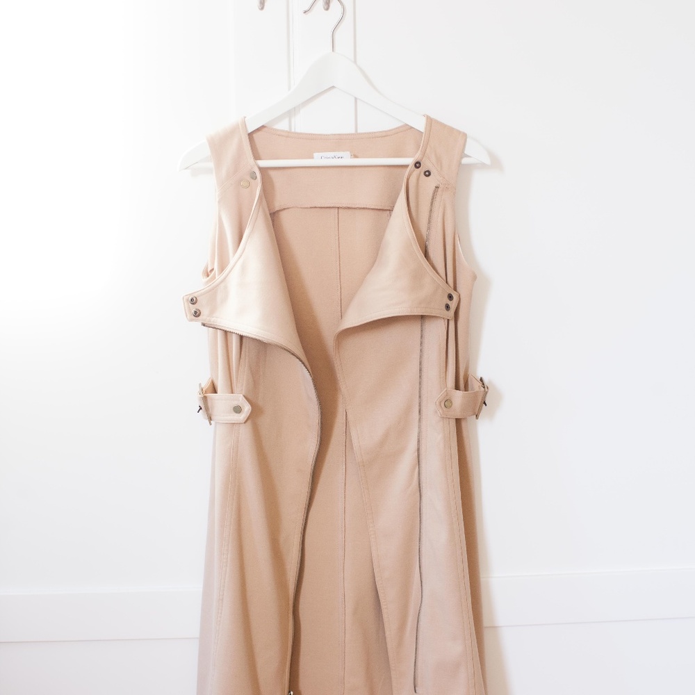 Calvin Klein beige/brown/tan dress